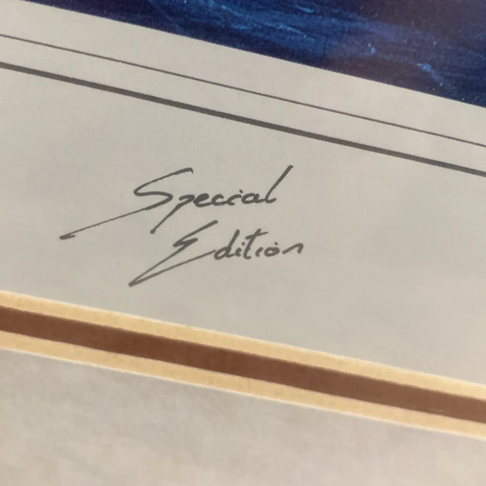 Vintage LARGE “Yachts of the America’s Cup Special Edition Artwork Tim Thompson